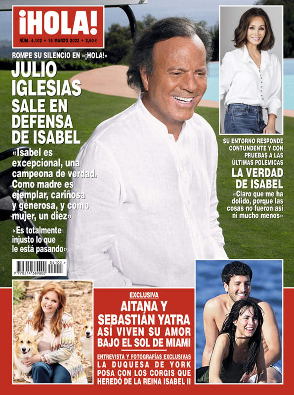 Julio Iglesias en la portada de ¡HOLA!