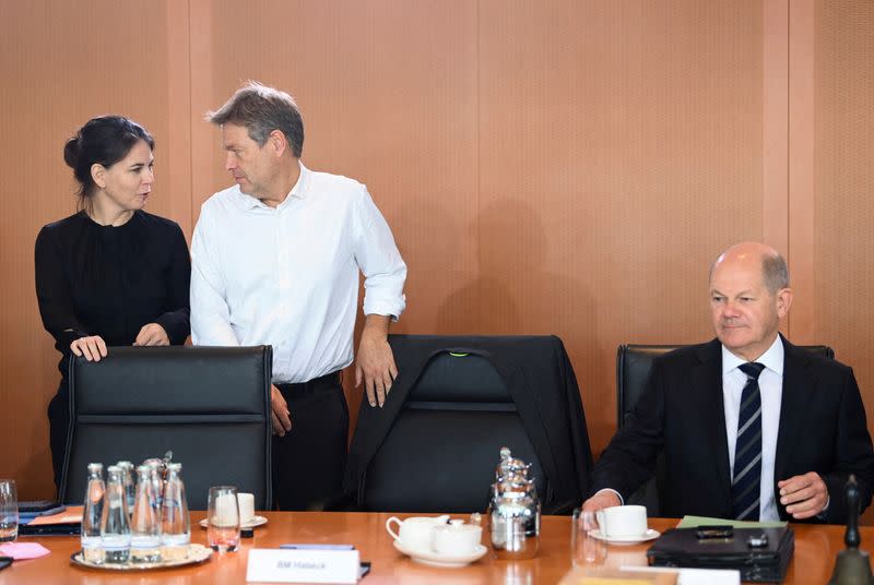 FILE PHOTO: Weekly German cabinet meeting in Berlin