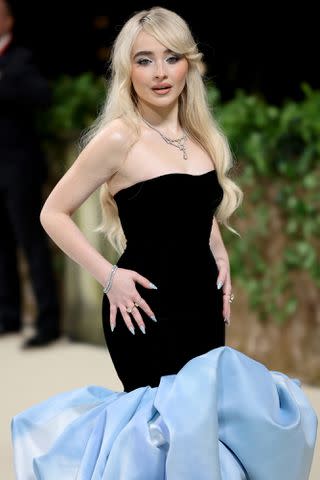 <p>Dimitrios Kambouris/Getty</p> Sabrina Carpenter