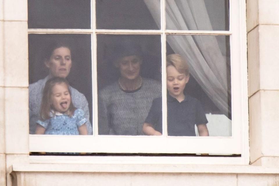 Prince Jacques Copies Prince George's Window Moment