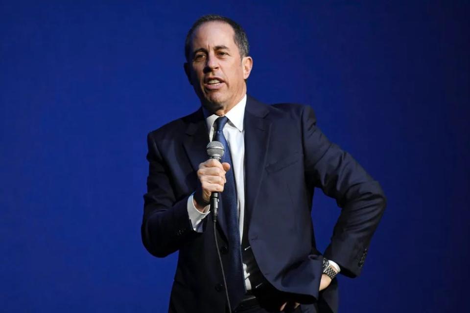 Jerry Seinfeld performs at the Hard Rock Live on Feb. 24, 2017, in Hollywood, Fla. Tickets will go on sale at 10 a.m. Friday, May 3, for the comedy icon's summer appearance at the Freeman Arts Pavilion in Selbyville, which will take place at 8 p.m.Thursday, July 25.