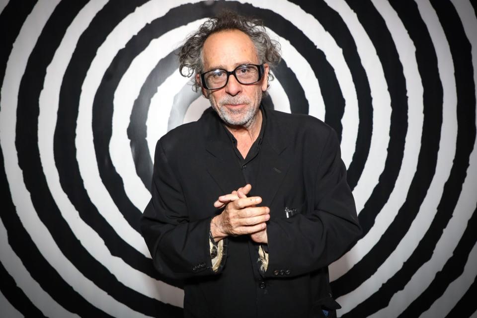 Tim Burton during the opening of his exhibition "A Beleza Sombria dos Monstros" which brings together illustrations and paintings by the filmmaker at Oca do Ibirapuera in S√£o Paulo. (Photo: Vanessa Carvalho/Brasil Photo Press) Pictured: Tim Burton Ref: SPL5308646 080522 NON-EXCLUSIVE Picture by: Brazil Photo Press / SplashNews.com Splash News and Pictures USA: +1 310-525-5808 London: +44 (0)20 8126 1009 Berlin: +49 175 3764 166 photodesk@splashnews.com World Rights