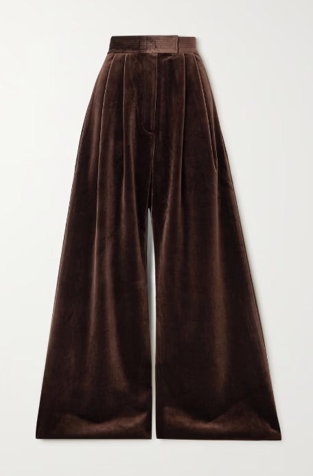 Tansy Pleated Trousers - Chocolate – The Frankie Shop