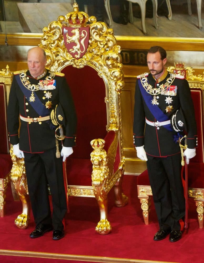 King Harald V of Norway and Prince Haakon of Norway  | Ragnar Singsaas/WireImage