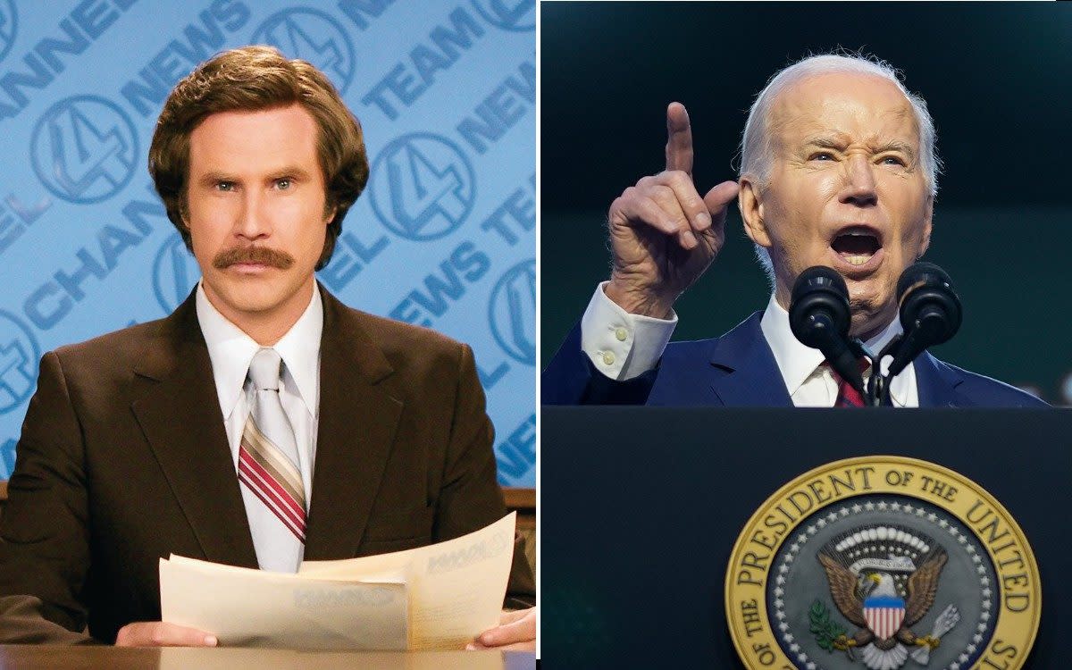 Anchorman Ron Burgundy Joe Biden