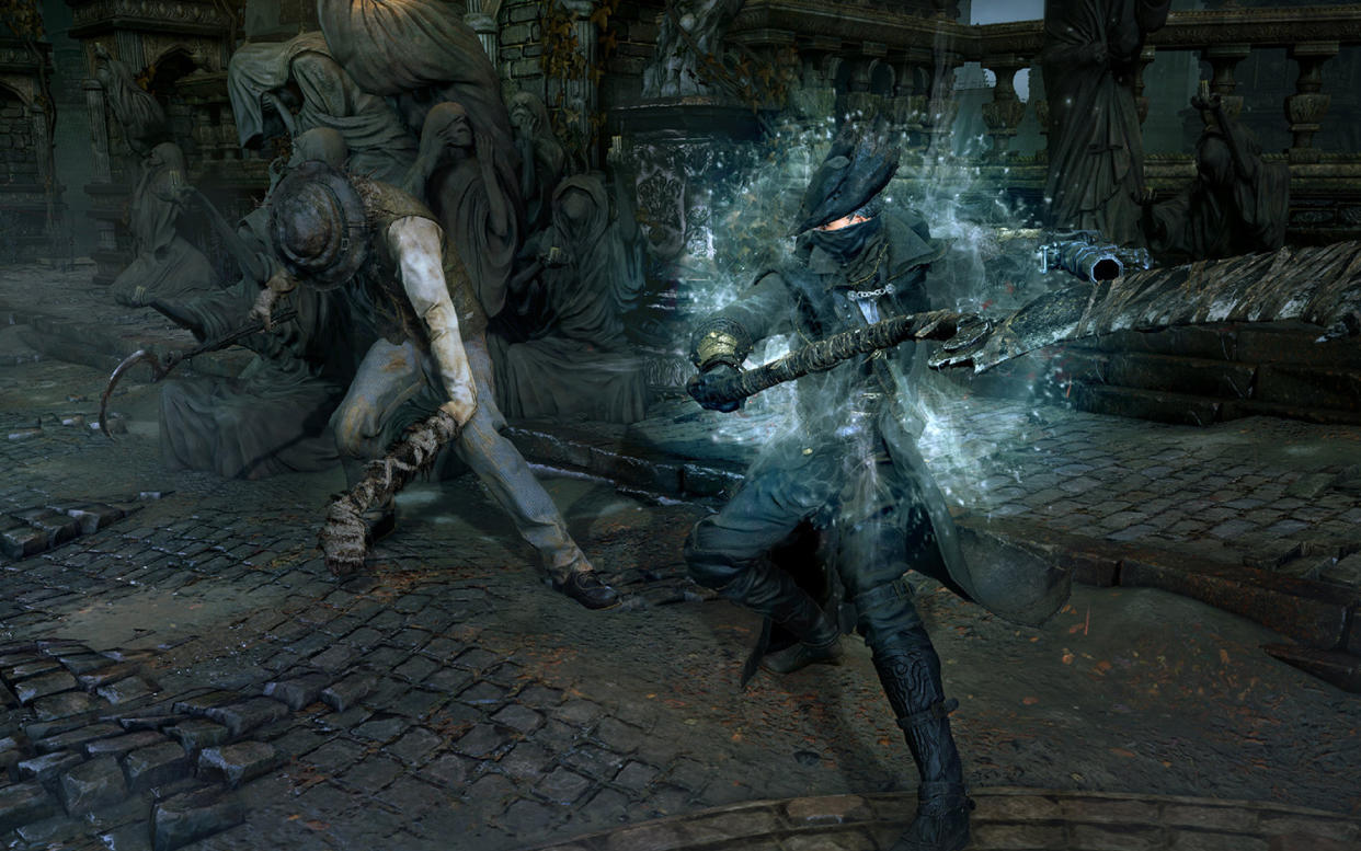  A screenshot of bloodborne. 