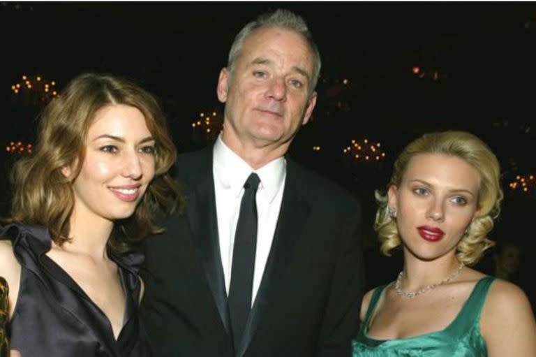 Coppola (izda) dirigió a Bill Murray y Scarlett Johansson en 2003 en "Lost in Translation".
