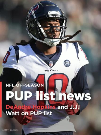 Texans to start training camp with DeAndre Hopkins and J.J. Watt on PUP list