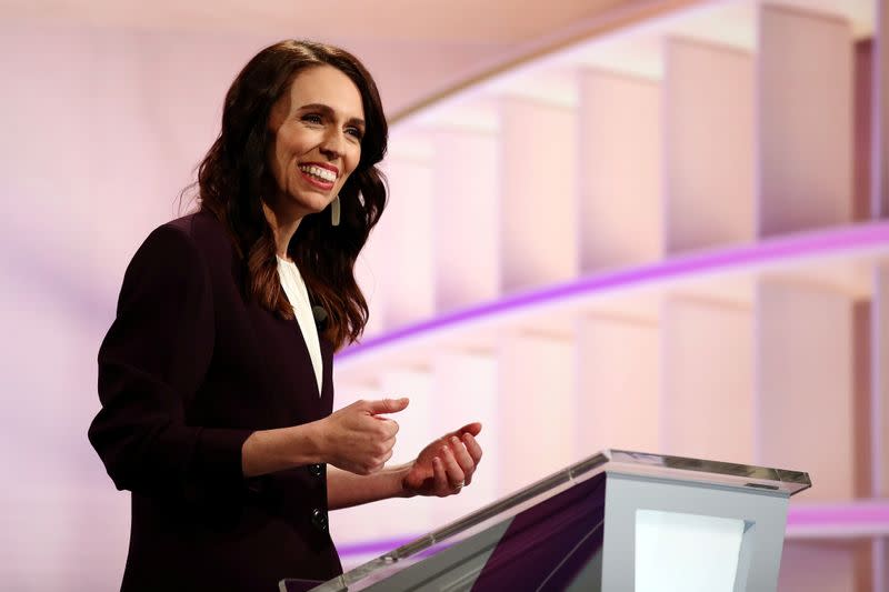 FILE PHOTO: New Zealand Prime Minister Ardern participates in a debate in Auckland