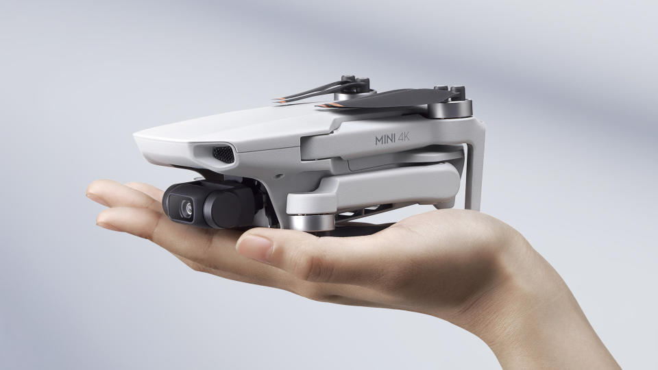 DJI Mini 4K in the hand