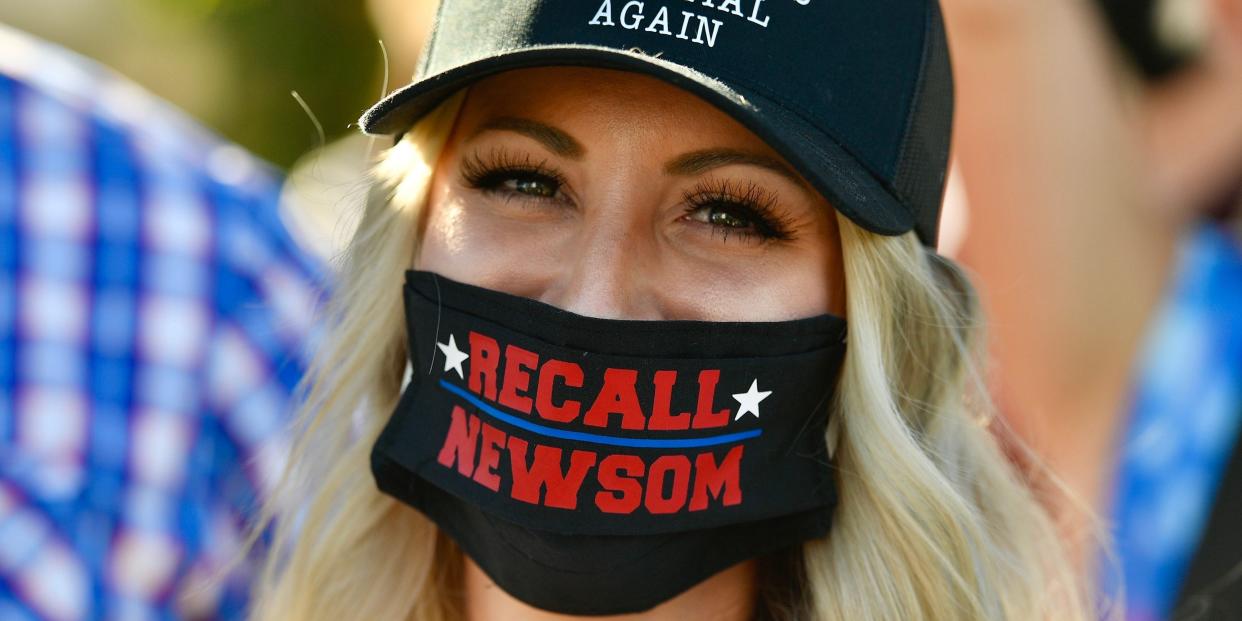 recall gavin newsom protestor