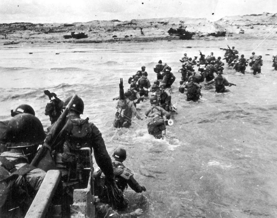 Utah Beach Landing at Normandy, France, on D-Day 1944.