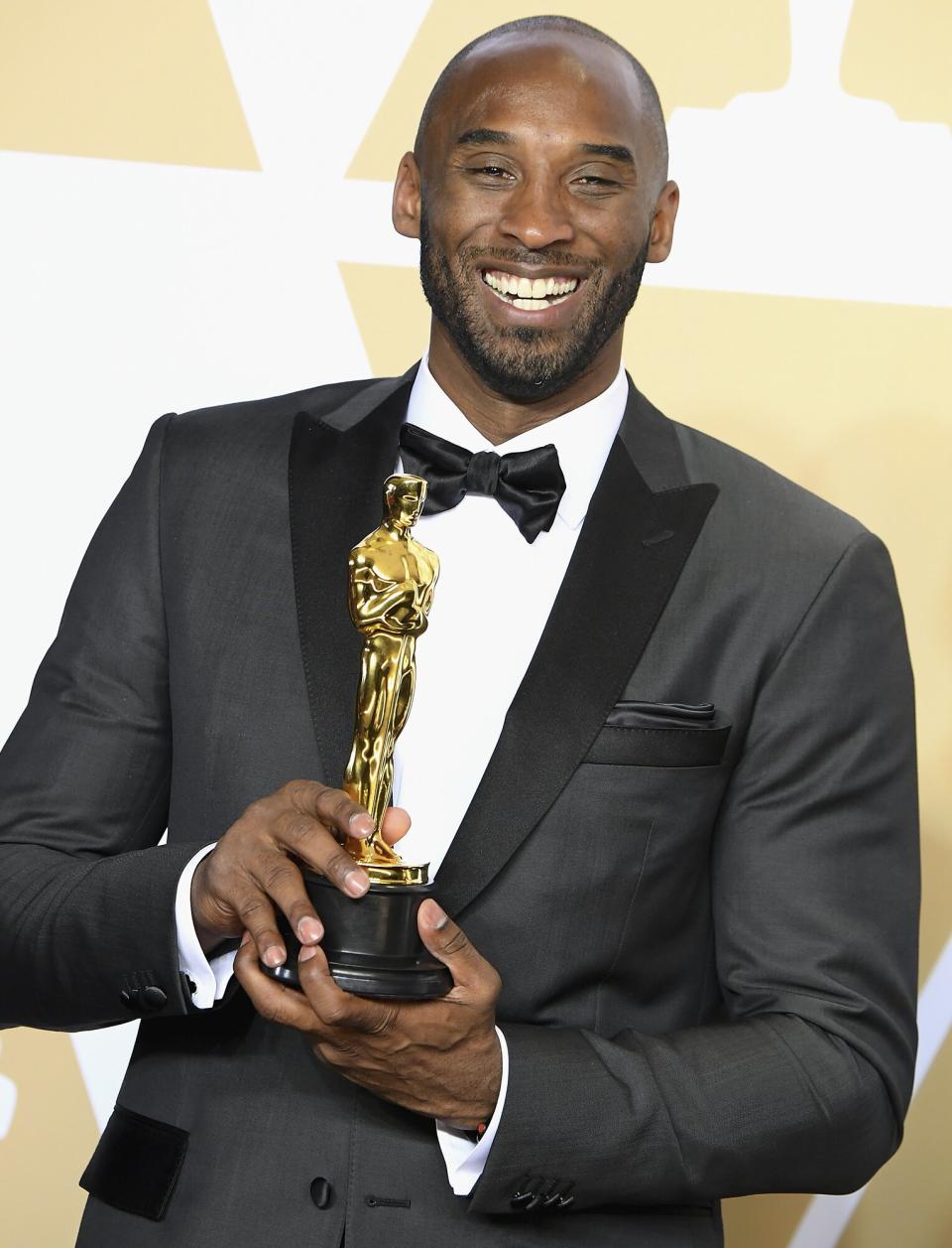 In 2018, Bryant won his first-ever Oscar for his film <em>Dear Basketball, </em>an animated short based on his Players' Tribune poem. "I don't know if [the impossible is] possible," Bryant said in his speech. "I mean, as basketball players, we are really supposed to shut up and dribble. But I am glad we do a little bit more than that."