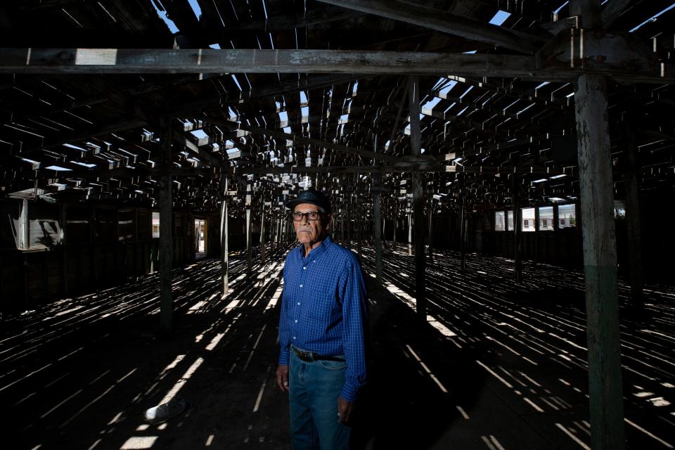 Jose Maria Rodriguez, a former bracero, passed through Rio Vista after leaving Mexico at age 19. Now 80, Rodriguez joins other local seniors at a community center on the site.