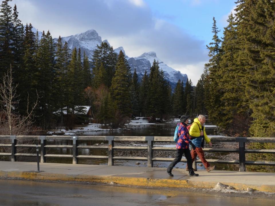 To accommodate visitors, Canmore, Banff and Jasper have to build for a population double or triple their tax base.  (Helen Pike/CBC - image credit)