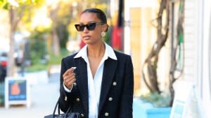 Jasmine Tookes in Los Angeles on October 31, 2023.