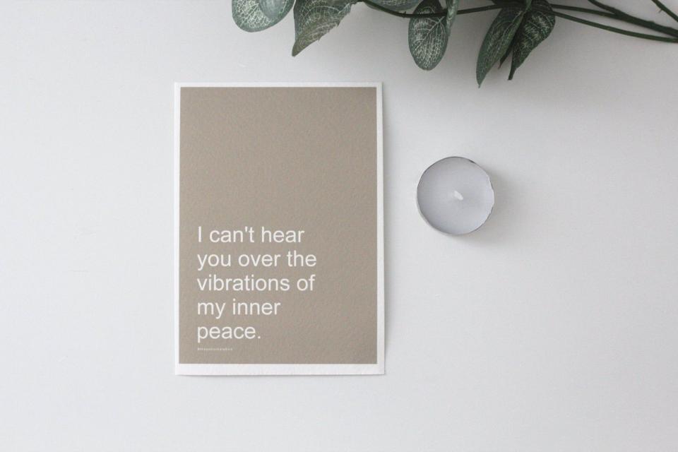 INNER PEACE Affirmation Card