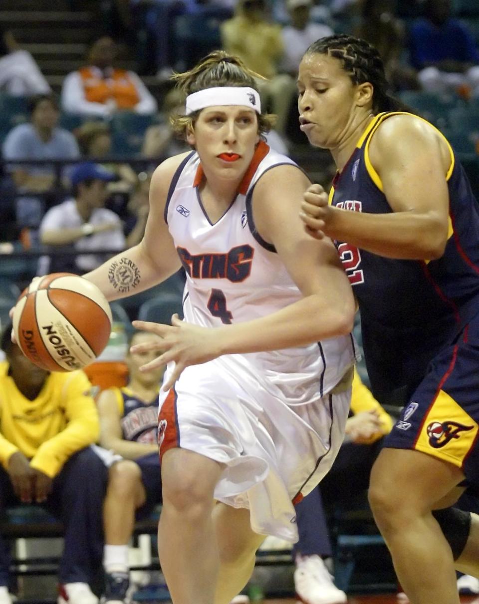 Janel McCarville of Stevens Point was the first pick of the 2005 WNBA draft.