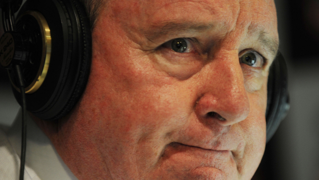 Alan Jones says his favourite place in the world is behind the Mic. Photo: Yahoo News