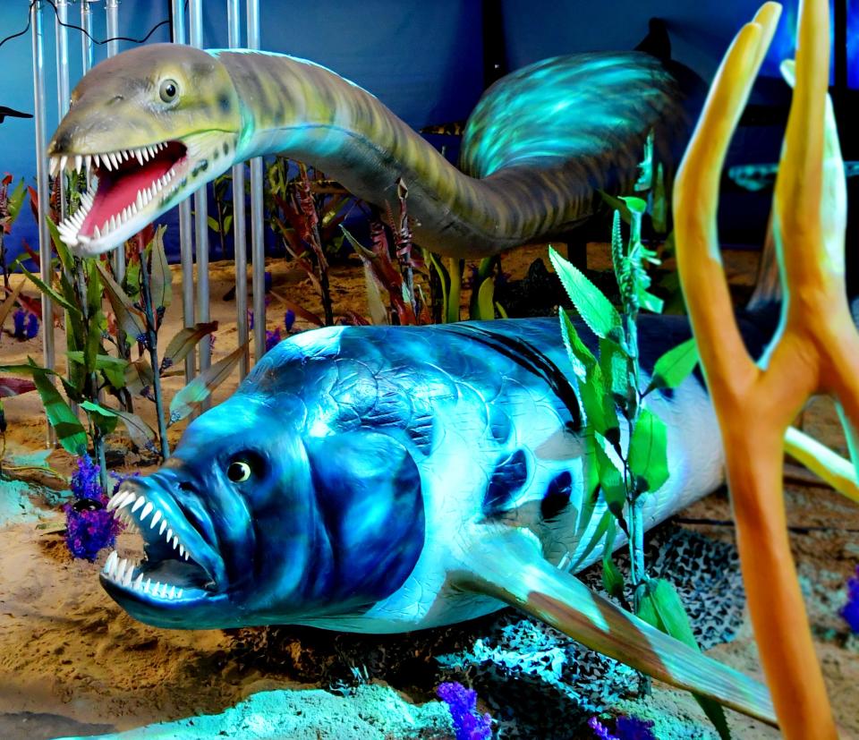 Jurassic Quest boasts more than 100 animatronic dinosaurs that lived both on land and in the sea during the Cretaceous, Jurassic and Triassic periods.