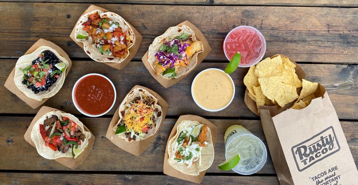 Rusty Taco specializes in margaritas and street-style tacos.