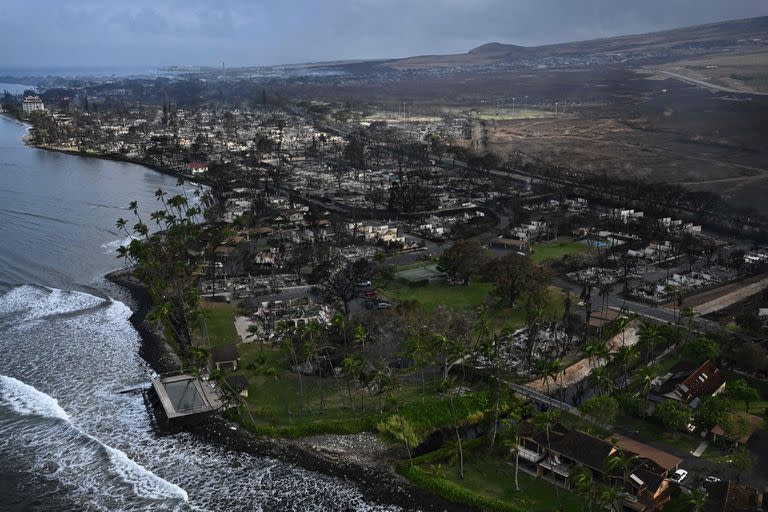 Maui fue una de las zonas más afectadas, la ciudad fue destruida casi por completo