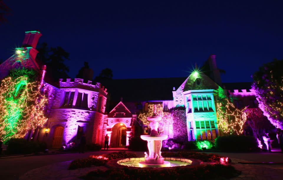 In 2014 Hugh hosted the Annual Midsummer Night's Dream Party at the Playboy Mansion. Source: Getty