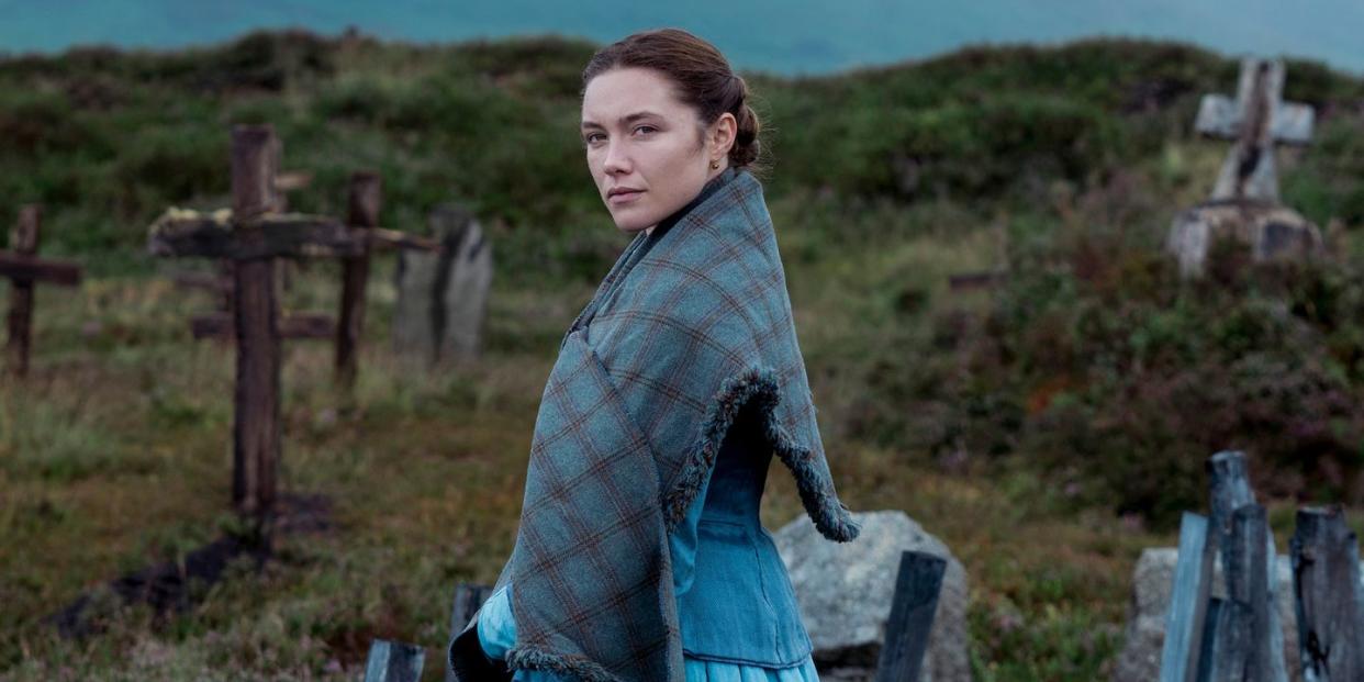 the wonder florence pugh as lib wright in the wonder cr christopher barrnetflix © 2022