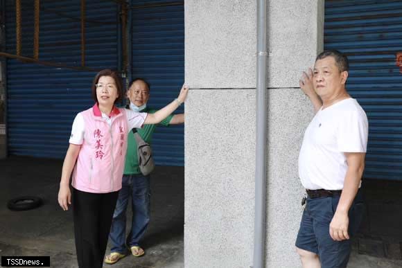 宜蘭市南館市場耐震補強工程竣工，宜蘭市長陳美玲籲請市民安心採買。（圖：宜蘭市公所提供）