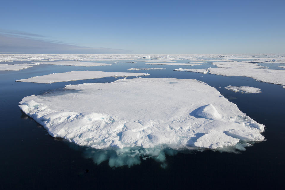 <em>Frozen foe – evidence of cigarette butts were found in an analysis of Arctic sea ice (Picture: Getty)</em>