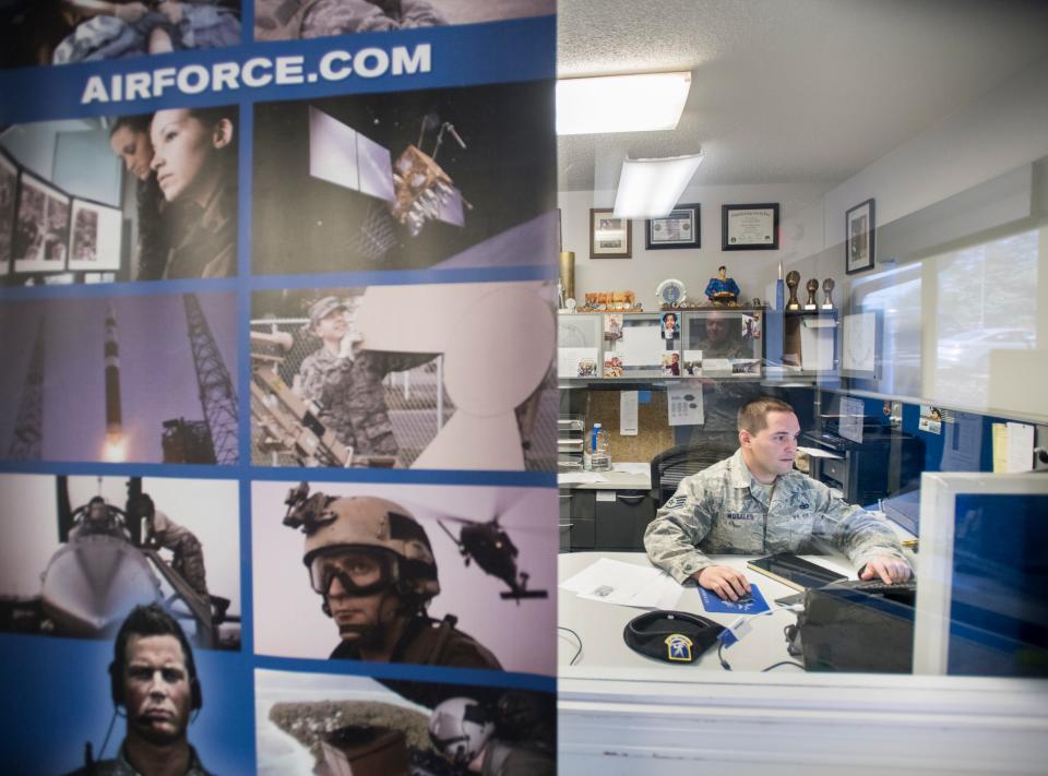 U.S. service branches are in a battle to recruit from an ever-shrinking pool of eligible military recruits.