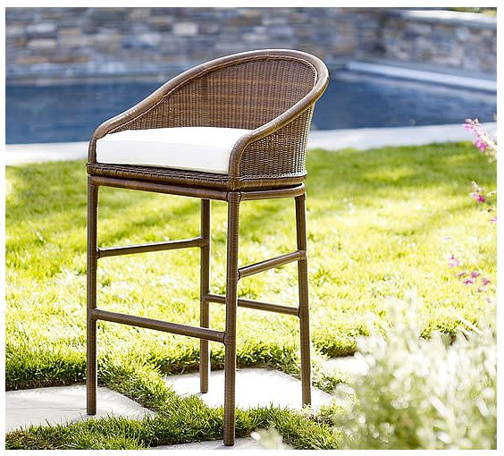 Get the look with the Pottery Barn Palmetto All-Wicker Barstool ($29-$399).