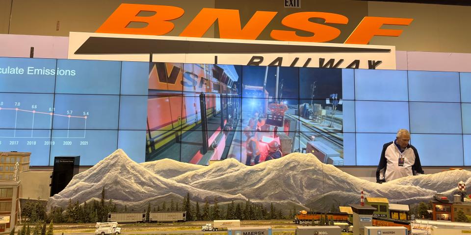 BNSF booth at BRK annual meeting