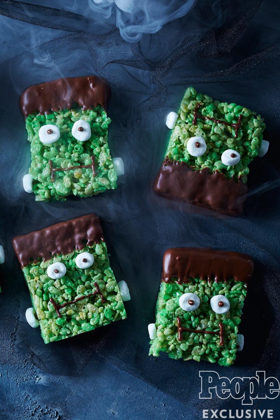 MINT CHOCOLATE FRANKENSTEIN BARS