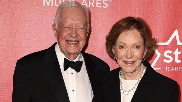 PHOTO: Former President Jimmy Carter and Rosalynn Carter attend the 25th anniversary MusiCares 2015 Person Of The Year Gala honoring Bob Dylan at the Los Angeles Convention Center in Los Angeles, Feb. 6, 2015. (Steve Granitz/WireImage/Getty Images, FILE)