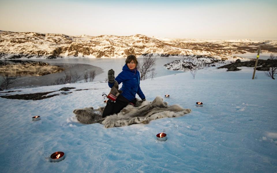 Snow yoga