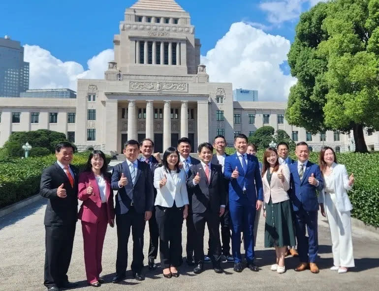 ▲新北民進黨團議員拜會日本自民黨參議員，期盼日方助台加入CPTPP。（圖 ／新北市議會民進黨團提供）