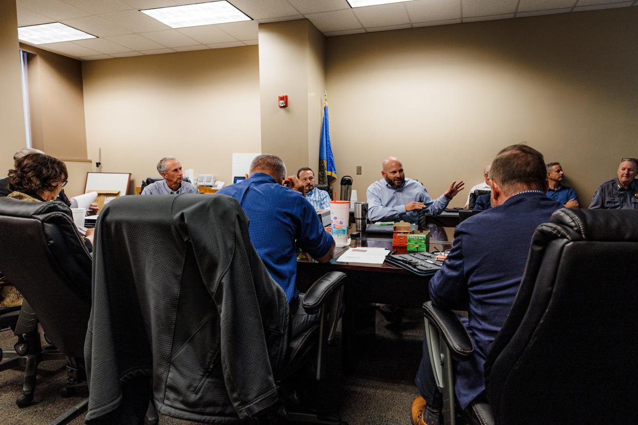 Bartlesville City Council and staff met in the City Hall conference room to discuss next fiscal year's budget and 2023 General Obligation Bond on Monday.