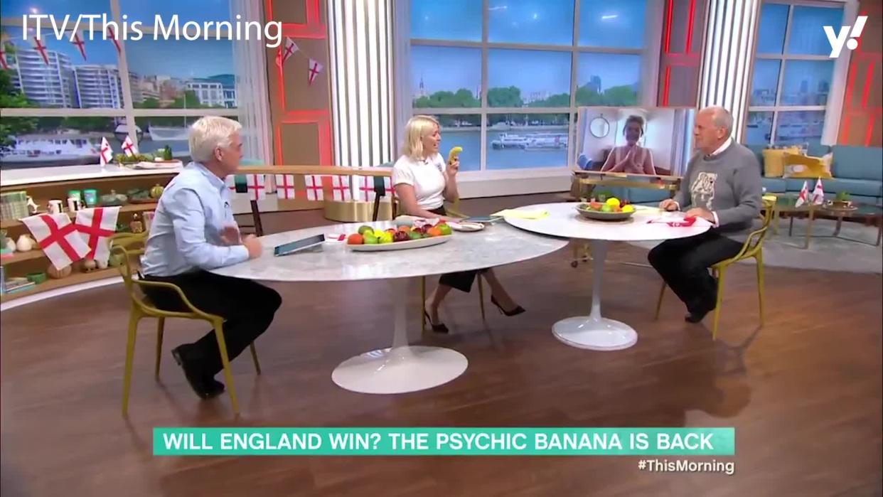 <p>This Morning was hyping up the football ahead of England's semi-final showdown with Denmark, and got a reading from ‘The Physic Banana’ which has successfully predicted the result of the games so far.The banana predicted a win for the Three Lions, and the clip ended up making its way to Denmark.</p>