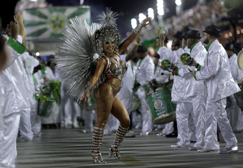 Carnival parade at the Sambadrome in Rio de Janeiro