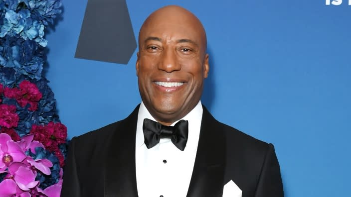 Byron Allen, here at the inaugural theGrio Awards on Oct. 22, 2022 at The Beverly Hilton in Beverly Hills, California, has secured a distribution partnership with the HBCU Basketball Association through his company’s HBCU GO streaming platform. (Photo: JC Olivera/Getty Images)