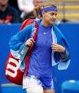 Tennis - WTA Premier - Aegon Classic - Edgbaston Priory Club, Birmingham, Britain - June 24, 2017 Czech Republic's Lucie Safarova withdraws from the semi final against Czech Republic's Petra Kvitova due to injury Action Images via Reuters/Peter Cziborra