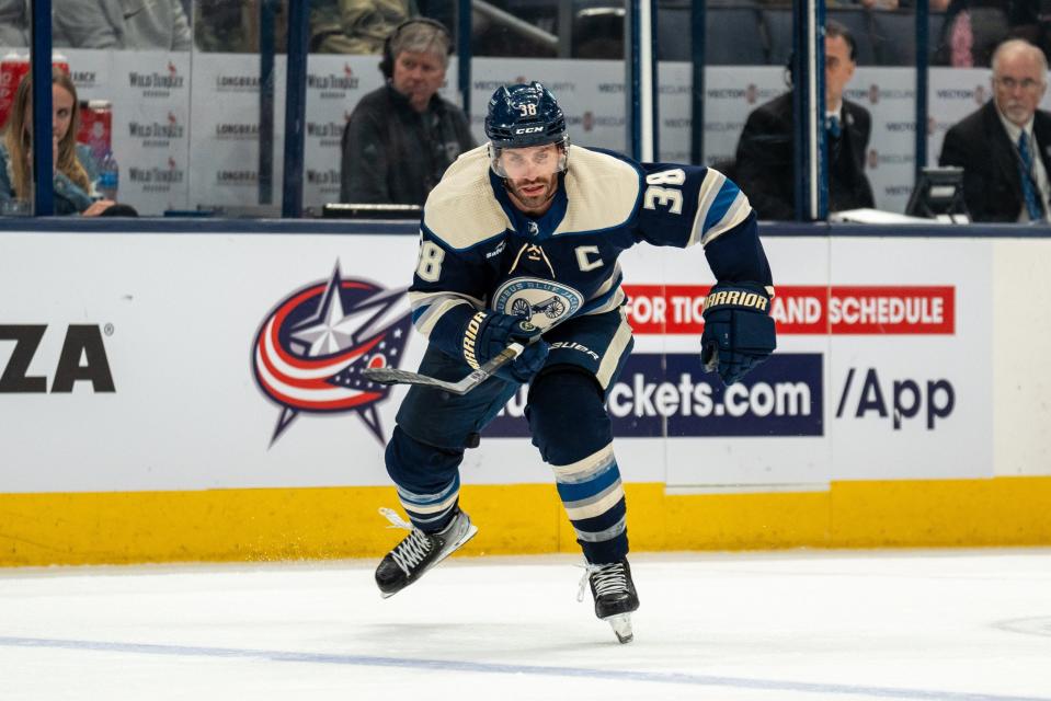Boone Jenner leads the Blue Jackets with 13 goals.