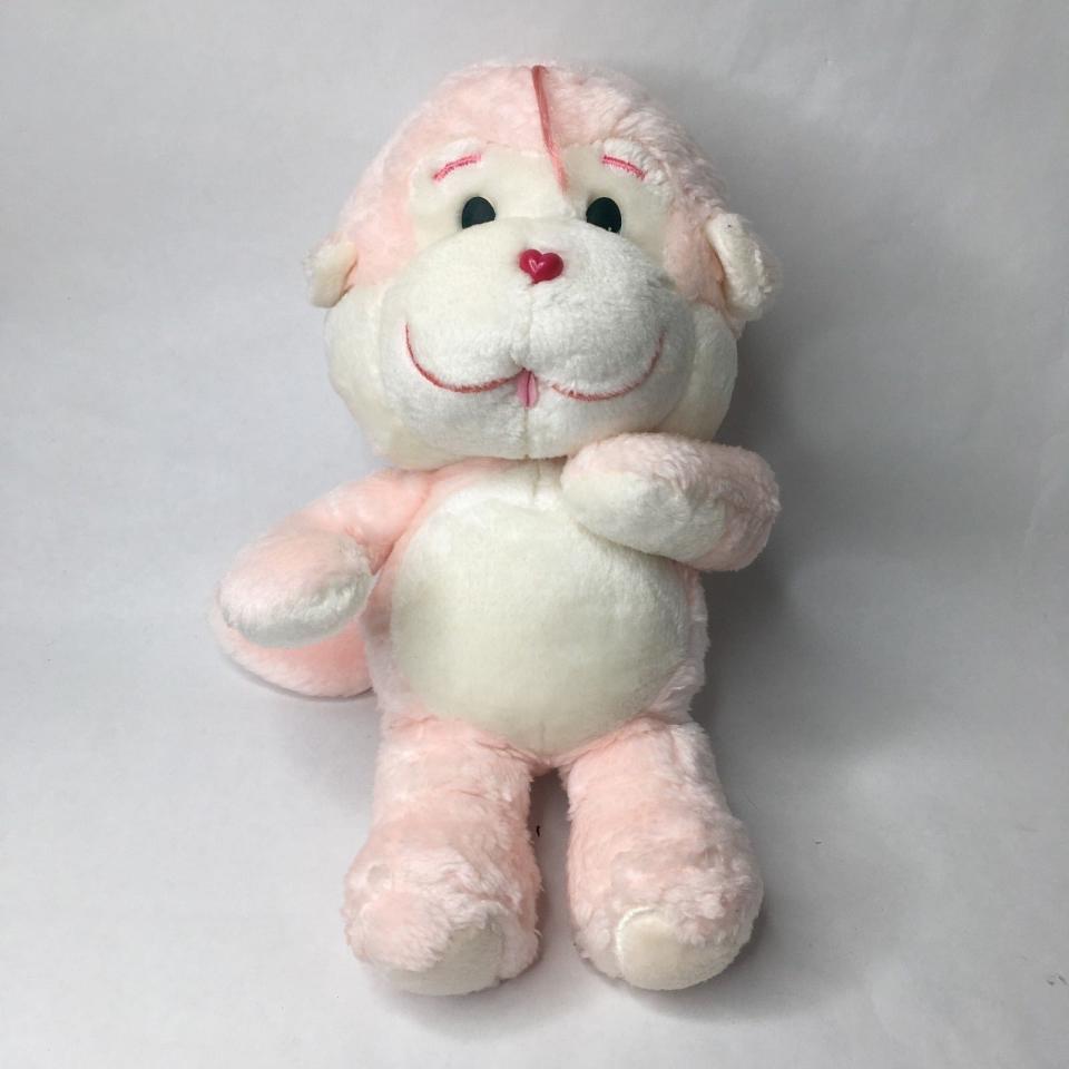 'VTG Care Bears Cousins Pink Monkey One Of A Kind 1983 PROTOYPE Plush Animal' which sold on eBay for US $10,000 on 23 October 2018. (Source: carebear.collectionhero.com)