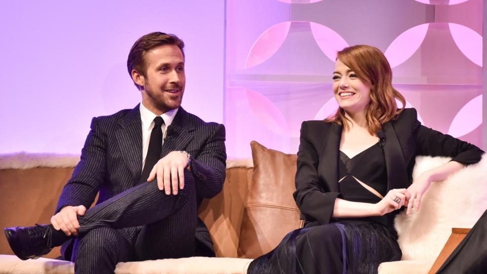 Ryan Gosling und Emma Stone können sich dank „La La Land“ große Hoffnungen auf eine Auszeichnung machen. (Bild: Action Press)