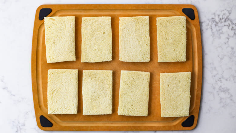 white bread on wooden board