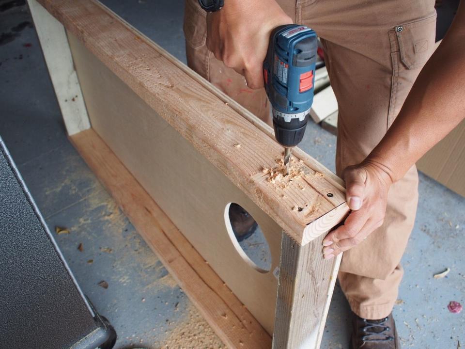 Drill Hole for Legs
