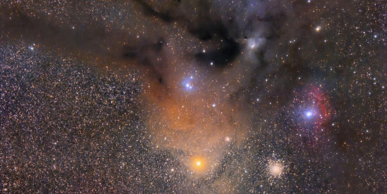 rho ophiuchi region in the constellation ophiuchus