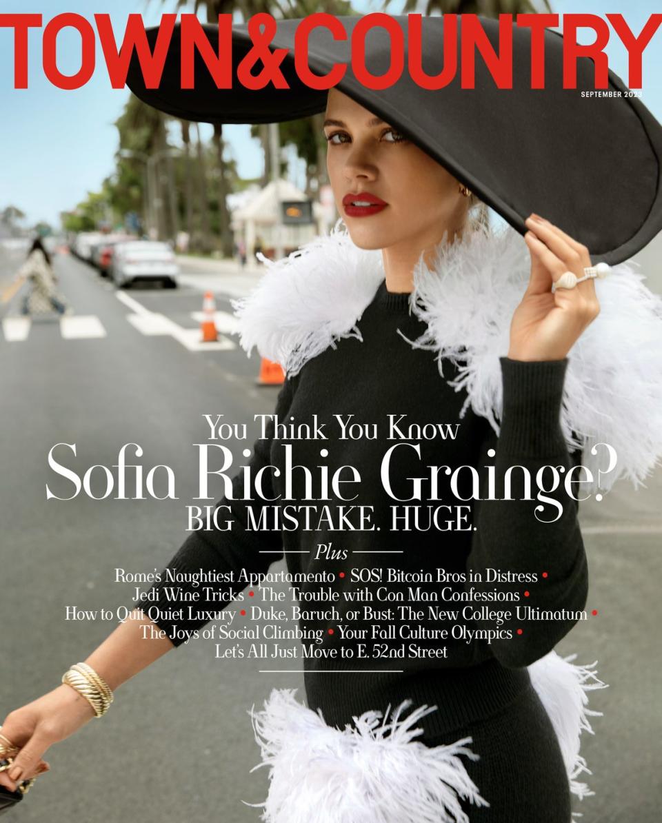 sofia richie grainge town country magazine