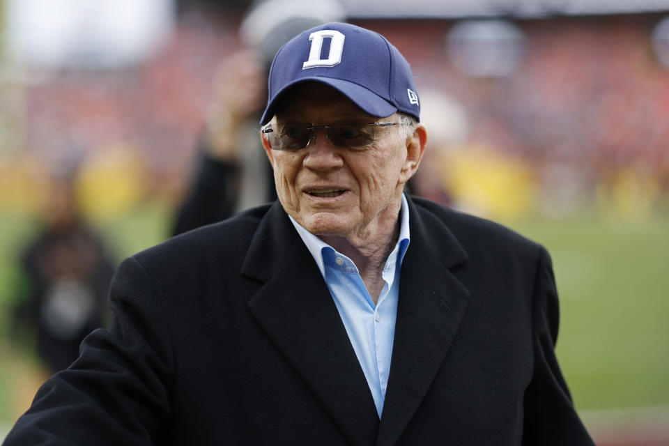 Dallas Cowboys owner Jerry Jones. Mandatory Credit: Geoff Burke-USA TODAY Sports